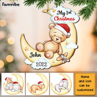 Personalized Animal Baby First Christmas Ornament OB43 32O28 thumb 1