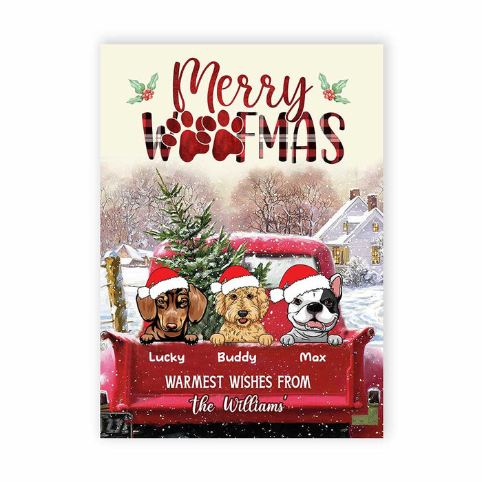Personalized Merry Woofmas From Our Family Christmas Card OB11 58O34 1