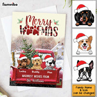 Personalized Merry Woofmas From Our Family Christmas Card OB11 58O34 thumb 1