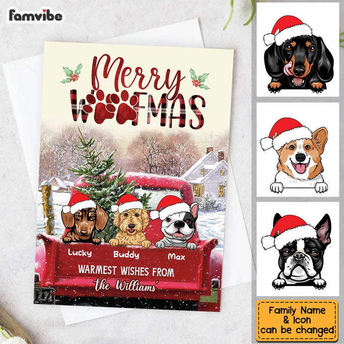 Personalized Merry Woofmas From Our Family Christmas Card OB11 58O34 1