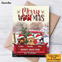 Personalized Merry Woofmas From Our Family Christmas Card OB11 58O34 thumb 1