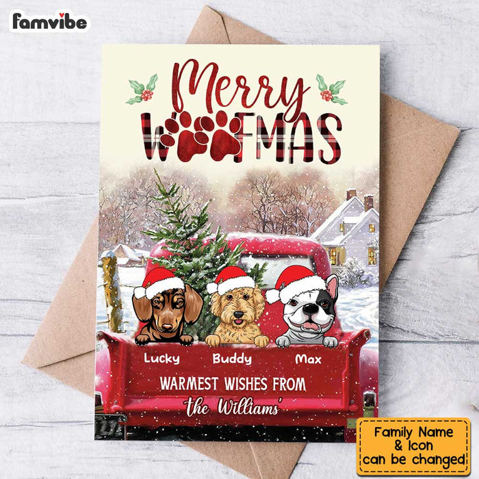 Personalized Merry Woofmas From Our Family Christmas Card OB11 58O34 1