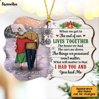 Personalized Old Couple Christmas Benelux Ornament OB12 23O47 thumb 1