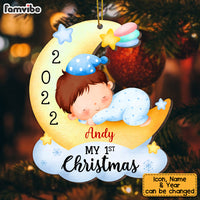 Personalized Baby First Christmas Ornament OB31 30O53 thumb 1
