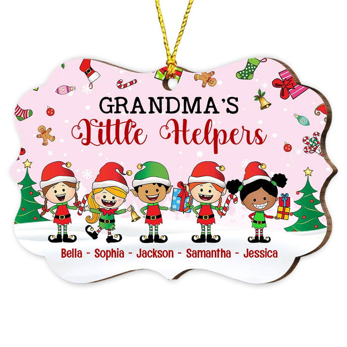 Personalized Grandma Little Helpers Benelux Ornament OB31 85O47 1
