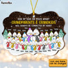 Personalized Christmas Grandparents And Grandkids Snowman Benelux Ornament OB31 23O47 1