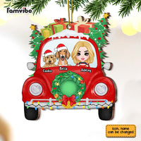 Personalized Dog Mom In Christmas Car Ornament OB34 30O67 thumb 1