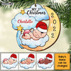 Personalized Baby's 1st Christmas Moon Ornament OB31 58O34 1