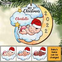 Personalized Baby's 1st Christmas Moon Ornament OB31 58O34 thumb 1