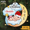 Personalized Baby's 1st Christmas Moon Ornament OB31 58O34 1