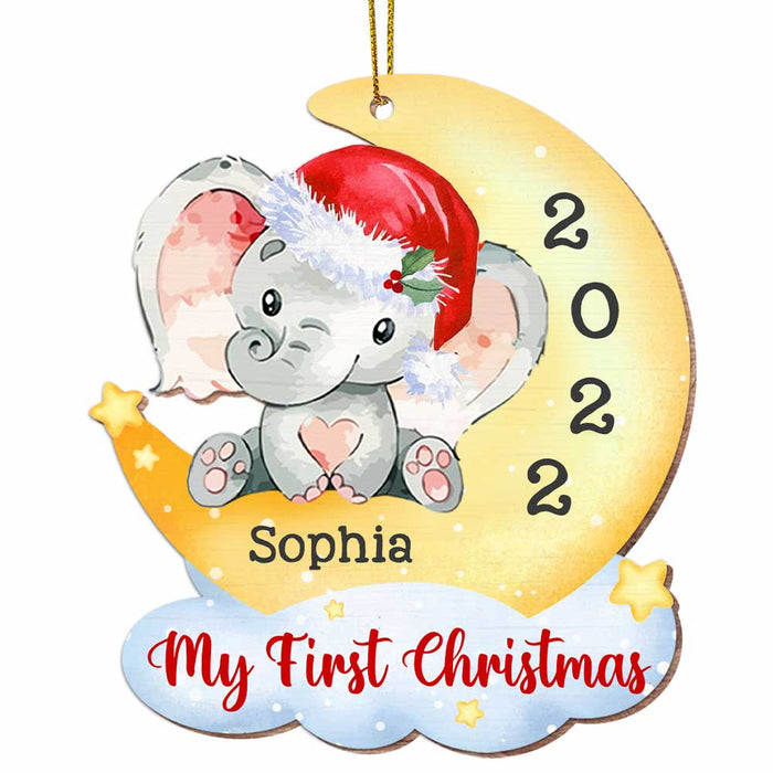 Personalized Baby's 1st Christmas Moon Ornament OB32 58O47 1