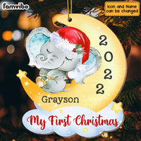 Personalized Baby's 1st Christmas Moon Ornament OB32 58O47 thumb 1