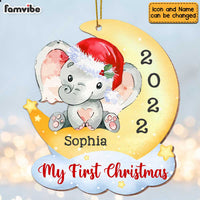 Personalized Baby's 1st Christmas Moon Ornament OB32 58O47 thumb 1