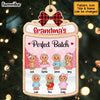 Personalized Grandma's Perfect Batch Gingerbread Family Christmas Ornament OB41 58O47 1