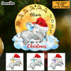Personalized Elephant Baby's First Christmas Ornament OB41 32O53 1