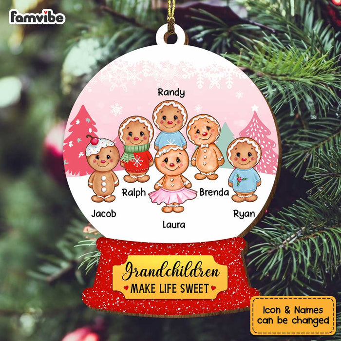 Personalized Grandma Ginger Bread Ornament OB41 30O34 1