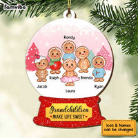 Personalized Grandma Ginger Bread Ornament OB41 30O34 thumb 1