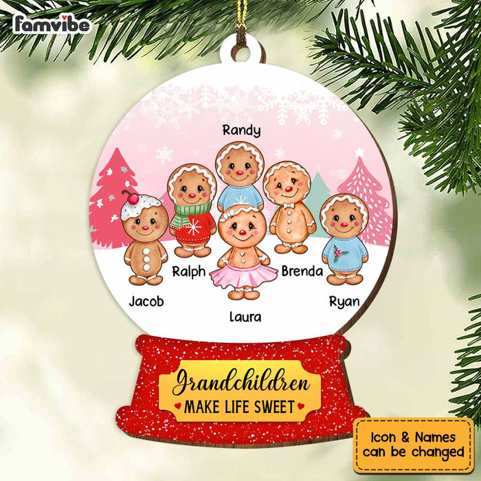 Personalized Grandma Ginger Bread Ornament OB41 30O34 1