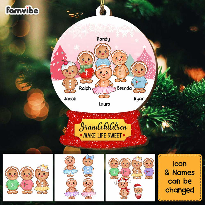 Personalized Grandma Ginger Bread Ornament OB41 30O34 1