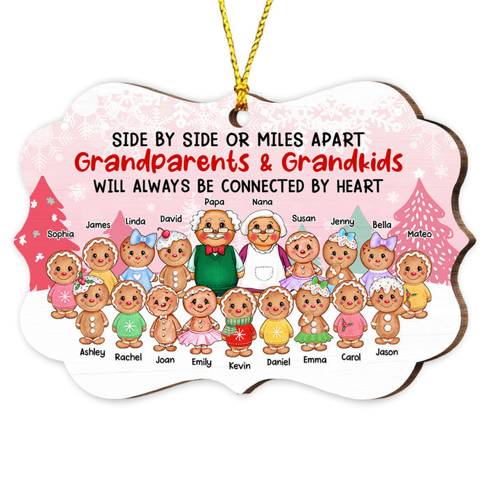 Personalized Grandparents & Grandkids Gingerbread Benelux Ornament OB44 30O53 1