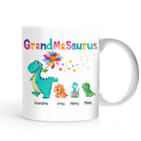 Personalized Grandmasaurus Colorful Flower Mug SB122 30O53 thumb 1