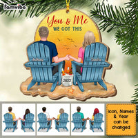 Personalized Couple Beach You And Me We Got This Ornament OB42 32O34 thumb 1
