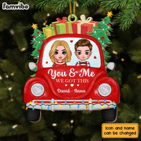 Personalized Red Truck Couple Ornament OB43 23O28 thumb 1