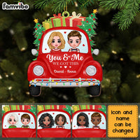 Personalized Red Truck Couple Ornament OB43 23O28 thumb 1