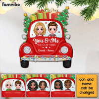 Personalized Red Truck Couple Ornament OB43 23O28 thumb 1