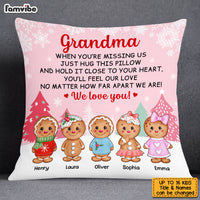 Personalized Hug To Grandma Christmas Gingerbread Pillow OB42 23O53 thumb 1