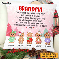 Personalized Grandma Gingerbread Hug This Pillow OB111 30O47 thumb 1