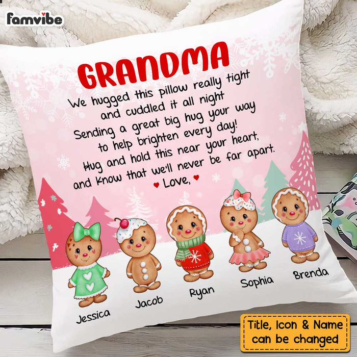 Personalized Grandma Gingerbread Hug This Pillow OB111 30O47 1