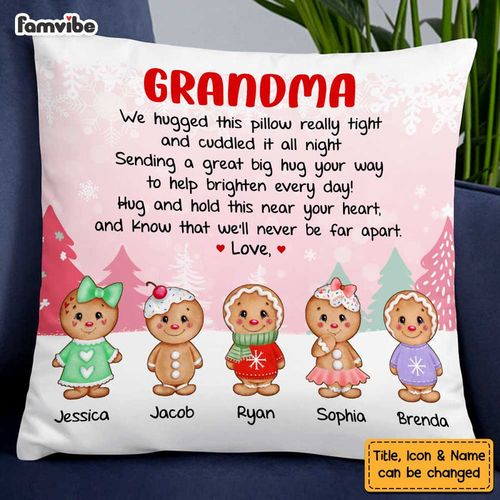 Personalized Grandma Gingerbread Hug This Pillow OB111 30O47 1