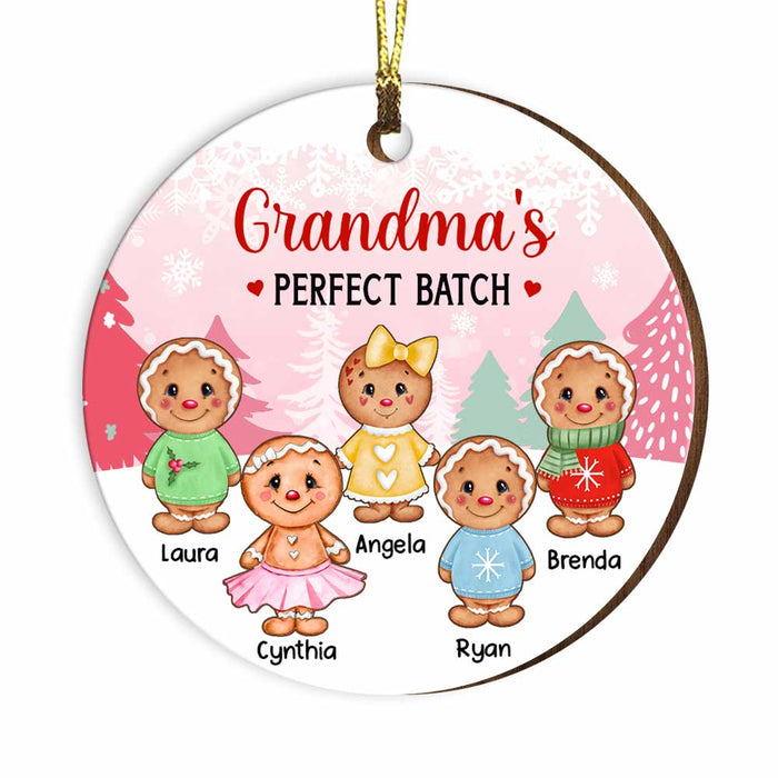 Personalized Grandma's Perfect Batch Circle Ornament OB52 30O34 1