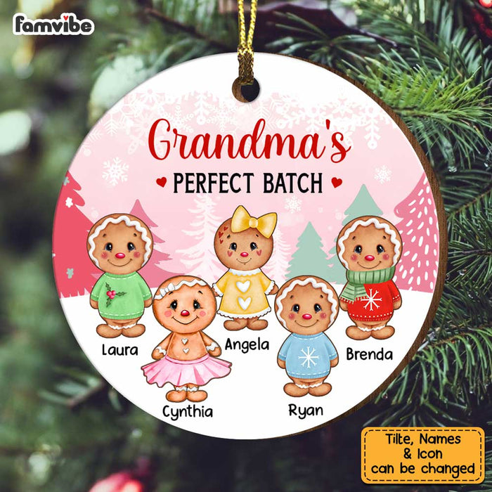 Personalized Grandma's Perfect Batch Circle Ornament OB52 30O34 1