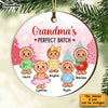 Personalized Grandma's Perfect Batch Circle Ornament OB52 30O34 1
