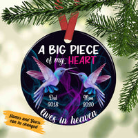 Personalized Memorial Mom Dad Hummingbird Ornament SB103 81O58 thumb 1