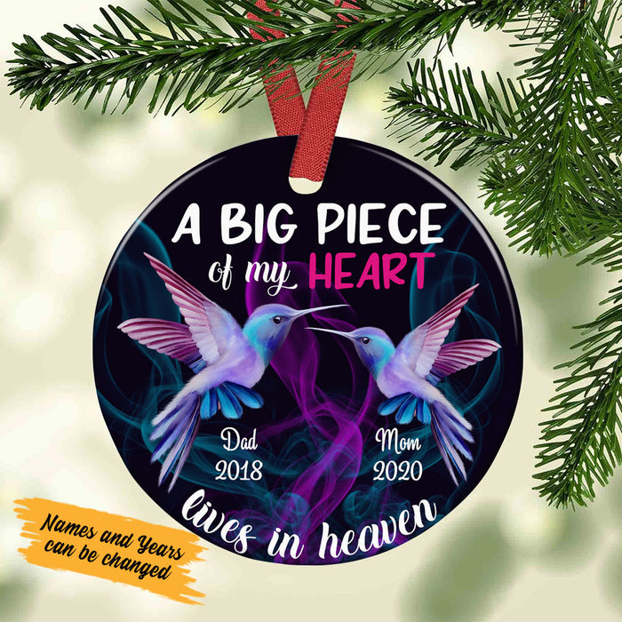 Personalized Memorial Mom Dad Hummingbird Ornament SB103 81O58 1