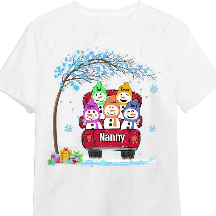 Personalized Grandma Snowman Shirt - Hoodie - Sweatshirt OB51 85O28 1