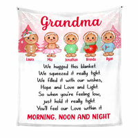 Personalized Grandma Gingerbread Hug This Blanket OB54 30O47 thumb 1