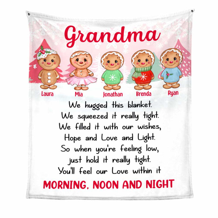 Personalized Grandma Gingerbread Hug This Blanket OB54 30O47 1