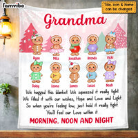 Personalized Grandma Gingerbread Hug This Blanket OB54 30O47 thumb 1