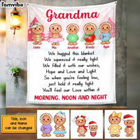 Personalized Grandma Gingerbread Hug This Blanket OB54 30O47 thumb 1