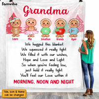 Personalized Grandma Gingerbread Hug This Blanket OB54 30O47 thumb 1