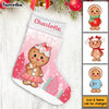 Personalized Baby Christmas Gingerbread Stocking OB74 30O53 1