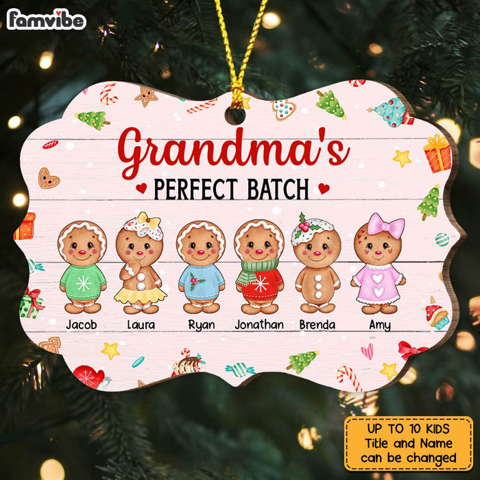 Personalized Grandma's Perfect Batch Gingerbread Benelux Ornament OB54 32O47 1