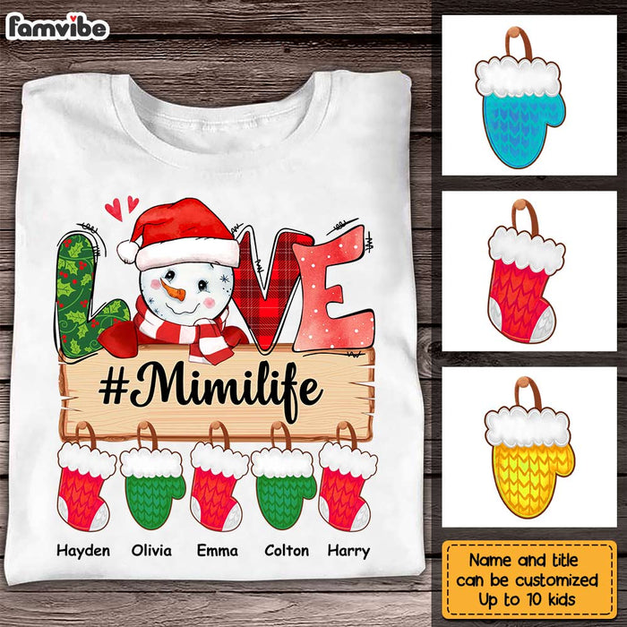 Personalized Grandma Life Snowman Christmas Shirt - Hoodie - Sweatshirt OB52 23O28 1