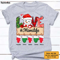 Personalized Grandma Life Snowman Christmas Shirt - Hoodie - Sweatshirt OB52 23O28 thumb 1