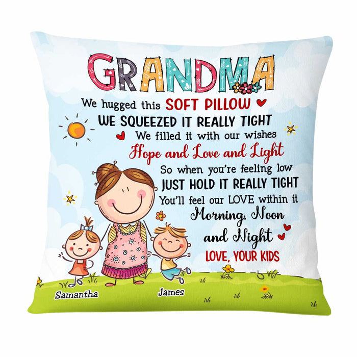 Personalized Grandma & Grandkids Pillow OB53 36O47 1