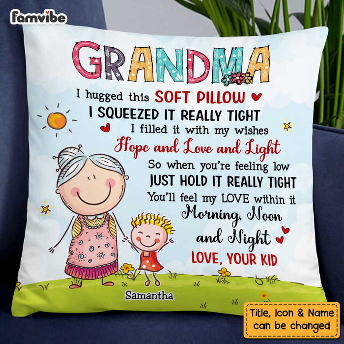 Personalized Grandma & Grandkids Pillow OB53 36O47 1